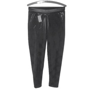 Moraj czarne  ocieplane damskie legginsy S/M