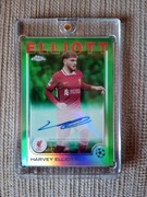 2024-25 Topps Chrome UCC Harvey Elliott Green Auto /99