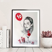 KARYKATURA ZE ZDJĘCIA OŁÓWKIEM A3 1 OSOBA