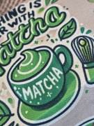 Saszetka, torebka, kosmetyczka Matcha na zamek Nowa