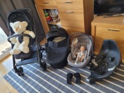 Wózek 4w1 Cybex Balios S Lux 2.0 + Cloud T + Base T