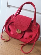 Torebka ze sznurka czerwona