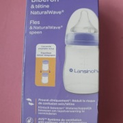 LANSINOH Butelka do karmienia ze smoczkiem o wolnym przepływie 160 ml