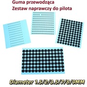 Guma przewodząca zestaw naprawczy do pilota różne średnice 2 szt