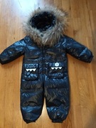 Puchowy kombinezon pikowany naturalny kaczy puch