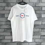 Koszulka t-shirt Nike air Swoosh central logo tee biała white sb Tech drill