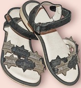 Sandały letnie bez palców dla dziewczynki 27