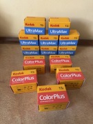 Klisze filmy Kodak Gold UltraMax Color Plus 35mm mega zestaw