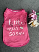 Różowe ubranko dla małego średniego psa rozmiar S/M koszulka bluzka