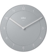 Zegar Braun Classic BC06G szary 20 cm cichy mechanizm ścianę wiszący nowy