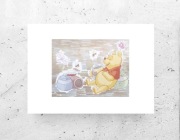 Kubuś Puchatek plakat A4, obrazek z Kubusiem Puchatkiem, miś plakat