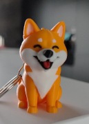 Brelok Breloczek Akita Inu 3d figurka do kluczy torebki portwela szczeniak