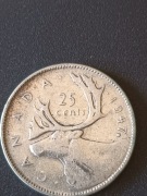 Srebrna Moneta Kanada 25 Centów 1947