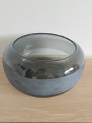 Misa, miska, szklana, przeźroczystan, zielono szara, Belldeco