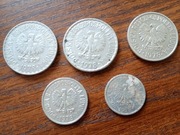 1978 rok. Monety PRL. 5 monet. Komplet. 1zł w dwóch wersjach!