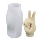 GEST DŁONI forma silikonowa 12.5*6.8*5.5 do Świec Mydła Gipsu Odlewów 