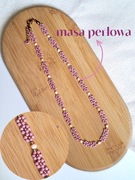 Choker Daisy – Naszyjnik z masą perłową i koralikami TOHO | Rękodzieło