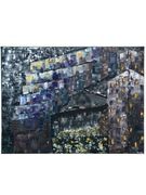 Obraz ręcznie malowany „Megalopolis” – akryl, nowoczesna sztuka