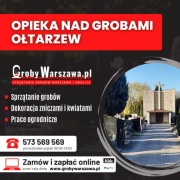 Opieka nad grobami Ołtarzew, sprzątanie grobów
