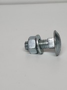 Śruba zamkowa M8x25 do paneli 3D fi ocynk kompletna nakrętka podkładka  