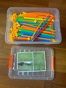 Klocki Konstrukcyjne Zestaw Słomki Patyczki Edukacyjne dla Dzieci