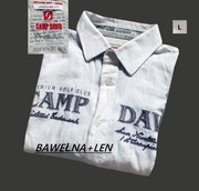 Camp David fajna koszula bawełna z lnem r.L/XL