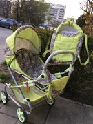 Wózek spacerowy z nosidełkiem i torebką