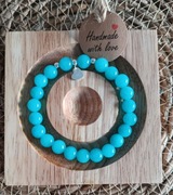 Bransoletka amazonit srebro