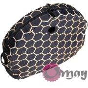 Organizer Obag MOON LIGHT czarny – plastry miodu złote 2 kieszenie | OMAY