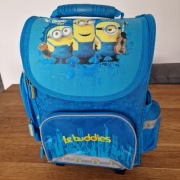 Plecak szkolny ze stelażem na kółkach klasa 1-3 minionki