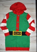 372* Świąteczny sweter tunika elf 7/8 lat_ 122/128 cm