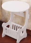 Stolik nocny ażurowy z koszykiem 26x30x46cm