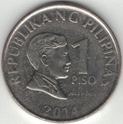 Filipiny 1 piso peso 2014 - 24 mm - nr 2
