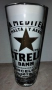 Piękna szklanka do piwa Estrella Damn sponsor FC Barcelona 