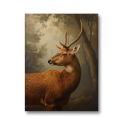 Dostojny Pan Jeleń – plakat w stylistyce obrazu olejnego 30x40cm