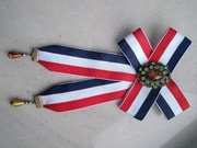 Broszka wstążka kokarda styl francuski duża 