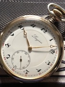 Zegarek kieszonkowy Longines 50mm srebro zlocone pr 800