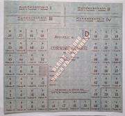 1942r, Karta żywieniowa / czysta