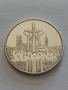 Srebrna moneta 100000 zł z 1990r. Solidarność - PIĘKNA