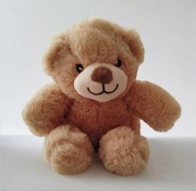 Śliczny słodki pluszowy puszysty miś maskotka pluszak beżowy mięciutki nowy