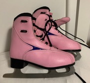 Łyżwy różowe UM ocieplane 35