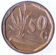 RPA 50 centów 1994 (SUID-AFRIKA - SOUTH AFRICA), KM# 137, XF