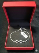 Bransoletka Celebrytka Nieskończoność. Srebro 925