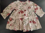 r.74/80 Przepiękna sukienka w kwiaty dla dziewczynki,koronka.