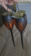 Lampki 2x ogrodowe efekt płomień led 