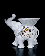 Słonik z Miską i małym złotym słoniątkiem