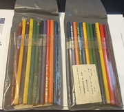 Kredki PRL - ołówkowe - 23szt.