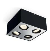 Philips myLiving Box reflektor, LED z funkcją ściemniania, kolor: czarny