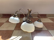 Lampa sufitowa/wisząca 4-punktowa, mleczny klosz