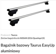 Bagażnik bazowy na relingi Taurus EasyUp 930